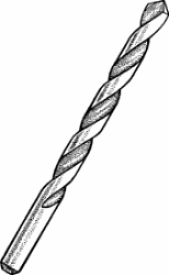 Illustration of twist drill