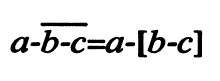 Illustration of vinculum