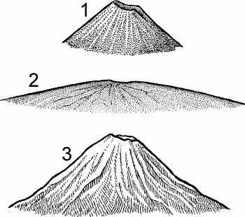 Illustration of volcano
