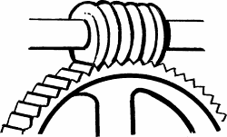 Illustration of worm gear