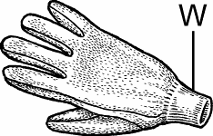 Illustration of wristlet