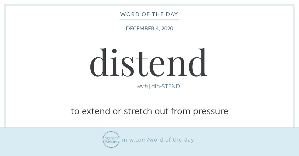 Word of the Day: Distend | Merriam-Webster