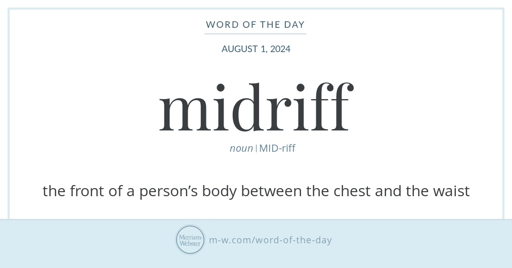 Mid Riff Body Word of the Day: Midriff | Merriam-Webster